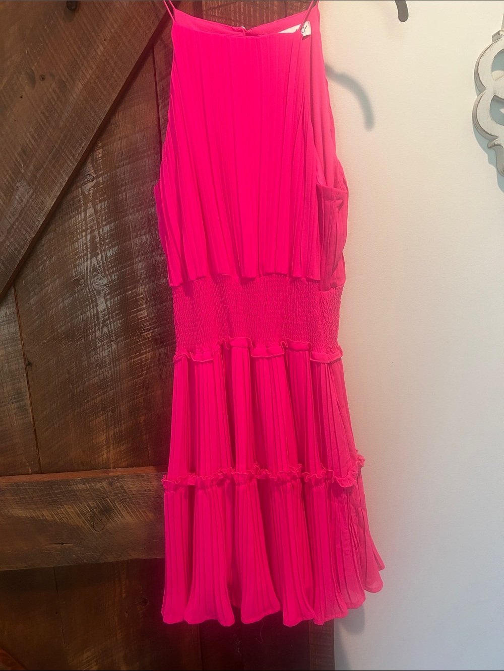 She + Sky hot pink dress